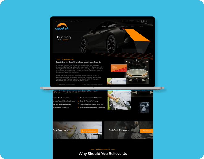 Aquatint website section preview