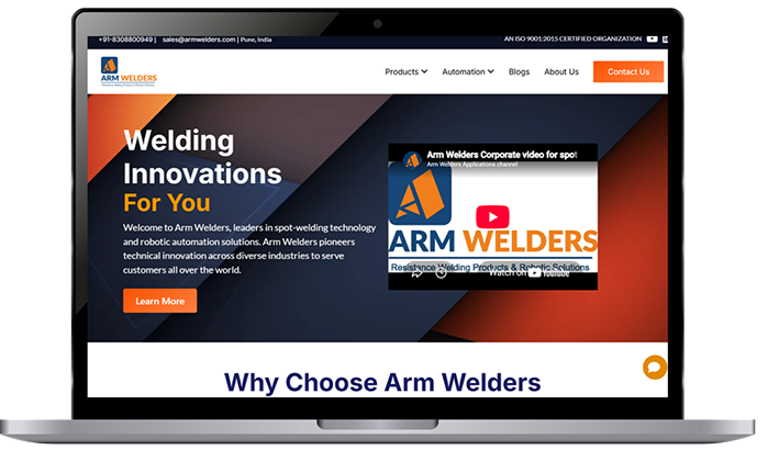 Arm Welders website preview