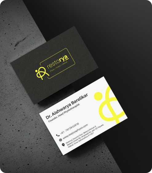 Restorya visiting cards preview
